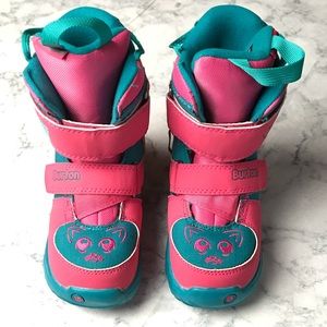 Burton Mini-Grom Snowboard Boot Pink Teal